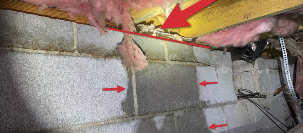 home inspection in a Murfreesboro crawl space, Smith & Smith Home Inspections